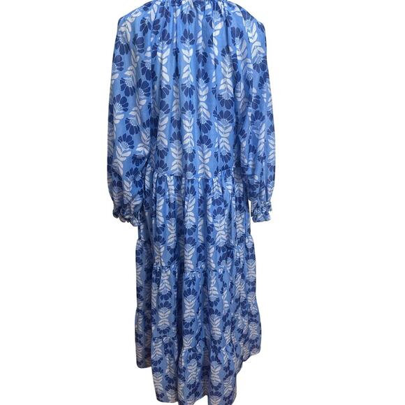 j.marie NWT The Luna Long Sleeve Maxi Dress Blue Size Small - Picture 5 of 7